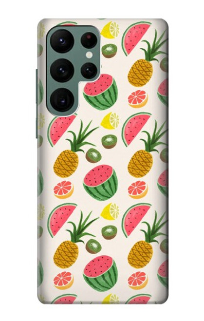 S3883 Motif de fruits Etui Coque Housse pour Samsung Galaxy S22 Ultra