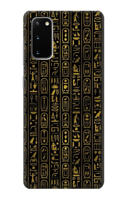S3869 Hiéroglyphe égyptien antique Etui Coque Housse pour Samsung Galaxy S20