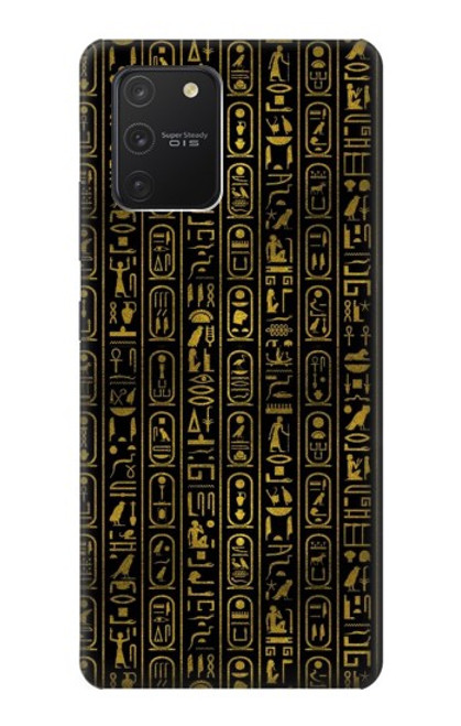 S3869 Hiéroglyphe égyptien antique Etui Coque Housse pour Samsung Galaxy S10 Lite