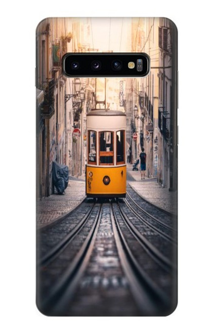 S3867 Tramways à Lisbonne Etui Coque Housse pour Samsung Galaxy S10 Plus