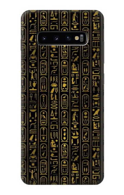 S3869 Hiéroglyphe égyptien antique Etui Coque Housse pour Samsung Galaxy S10 Plus