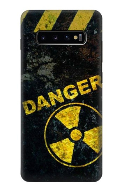 S3891 Risque nucléaire Danger Etui Coque Housse pour Samsung Galaxy S10 Plus