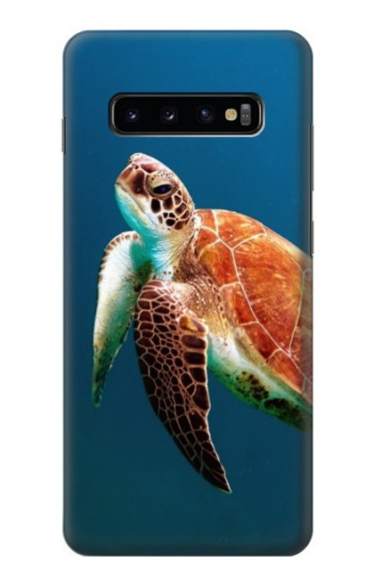 S3899 Tortue de mer Etui Coque Housse pour Samsung Galaxy S10 Plus