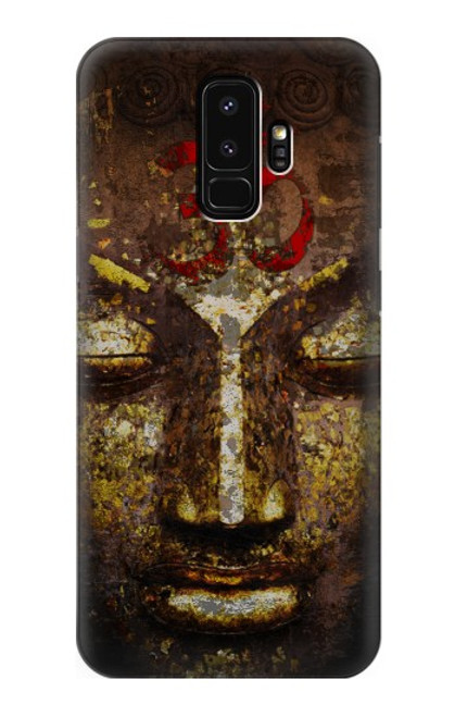 S3874 Symbole Ohm du visage de Bouddha Etui Coque Housse pour Samsung Galaxy S9 Plus