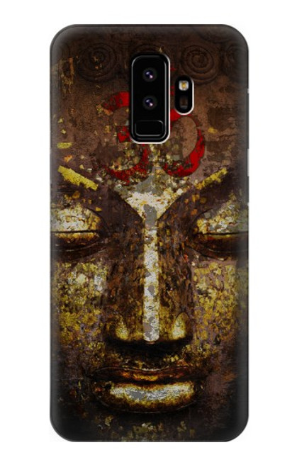 S3874 Symbole Ohm du visage de Bouddha Etui Coque Housse pour Samsung Galaxy S9