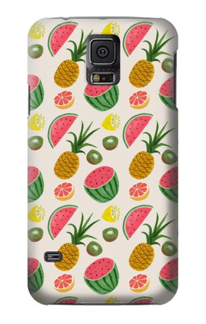 S3883 Motif de fruits Etui Coque Housse pour Samsung Galaxy S5