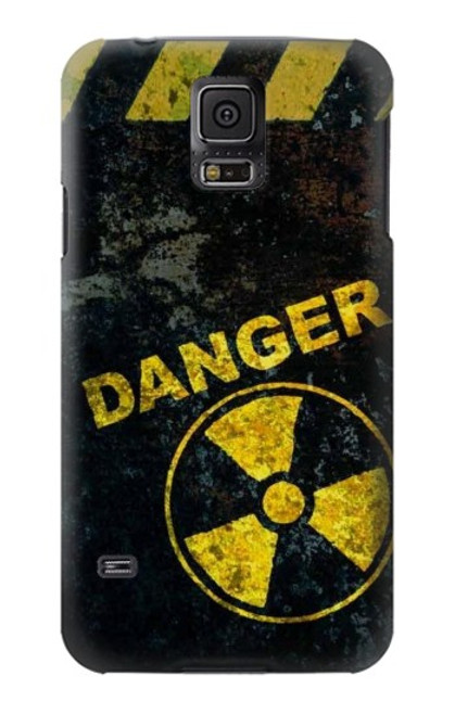 S3891 Risque nucléaire Danger Etui Coque Housse pour Samsung Galaxy S5