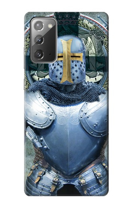 S3864 Templier Médiéval Chevalier Armure Lourde Etui Coque Housse pour Samsung Galaxy Note 20