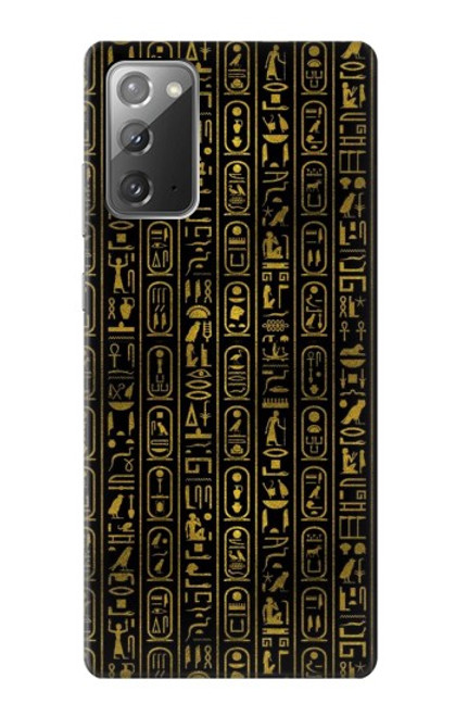 S3869 Hiéroglyphe égyptien antique Etui Coque Housse pour Samsung Galaxy Note 20