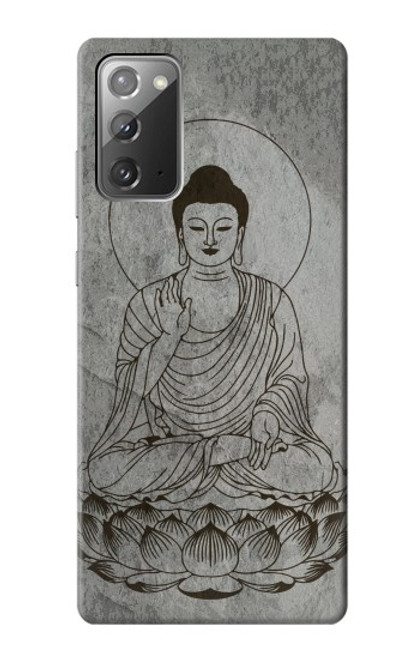 S3873 Dessin au trait Bouddha Etui Coque Housse pour Samsung Galaxy Note 20