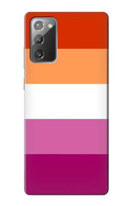 S3887 Drapeau de la fierté lesbienne Etui Coque Housse pour Samsung Galaxy Note 20