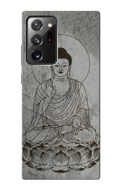 S3873 Dessin au trait Bouddha Etui Coque Housse pour Samsung Galaxy Note 20 Ultra, Ultra 5G