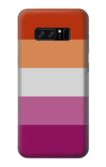 S3887 Drapeau de la fierté lesbienne Etui Coque Housse pour Note 8 Samsung Galaxy Note8