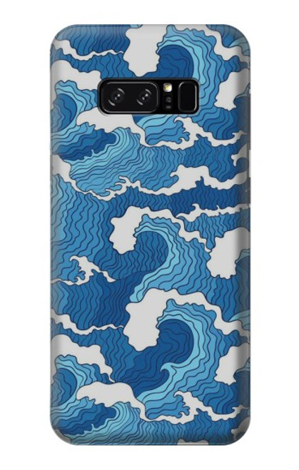 S3901 Vagues esthétiques de l'océan de tempête Etui Coque Housse pour Note 8 Samsung Galaxy Note8