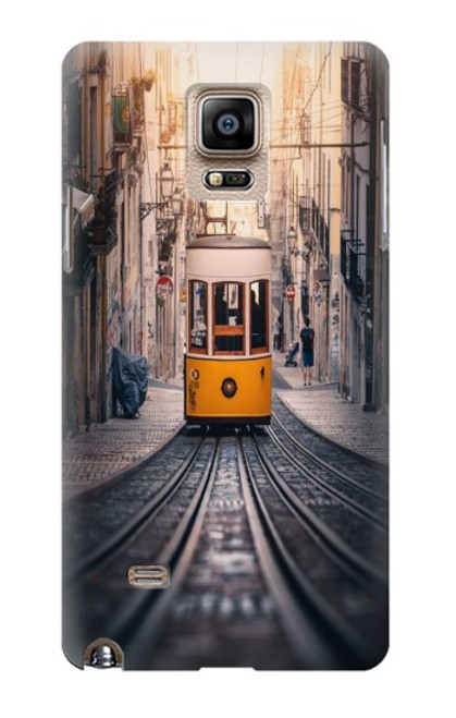 S3867 Tramways à Lisbonne Etui Coque Housse pour Samsung Galaxy Note 4