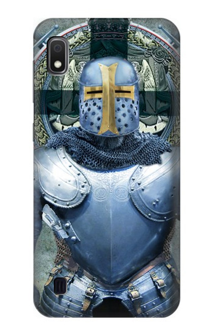 S3864 Templier Médiéval Chevalier Armure Lourde Etui Coque Housse pour Samsung Galaxy A10