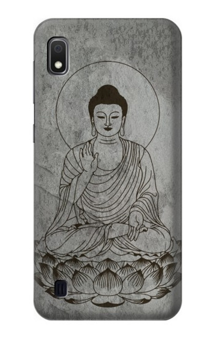 S3873 Dessin au trait Bouddha Etui Coque Housse pour Samsung Galaxy A10