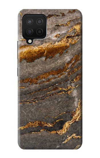 S3886 Rocher de marbre gris Etui Coque Housse pour Samsung Galaxy A12