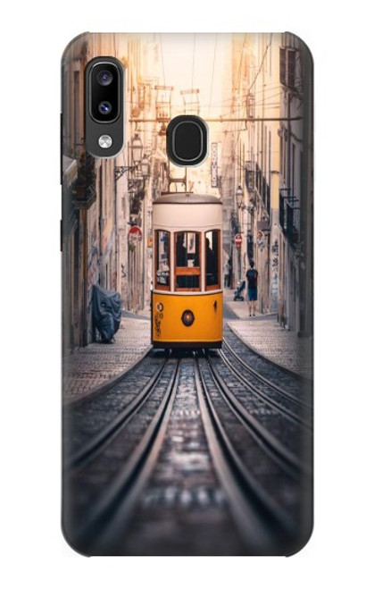 S3867 Tramways à Lisbonne Etui Coque Housse pour Samsung Galaxy A20, Galaxy A30