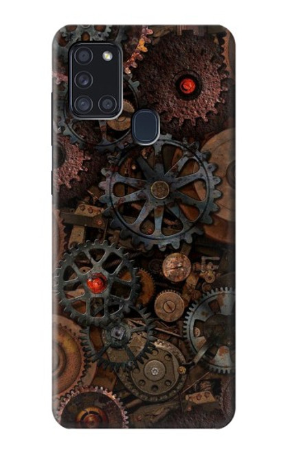 S3884 Engrenages Mécaniques Steampunk Etui Coque Housse pour Samsung Galaxy A21s