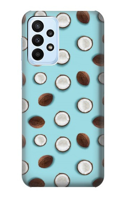 S3860 Motif à pois de noix de coco Etui Coque Housse pour Samsung Galaxy A23