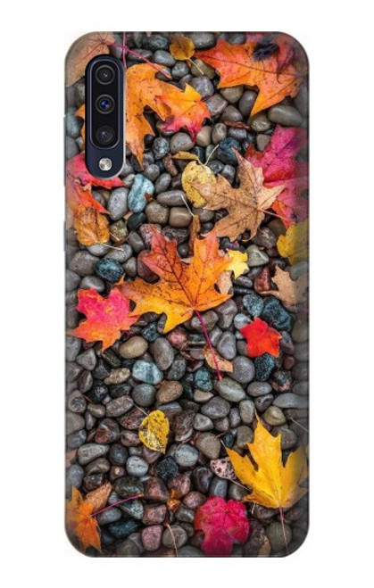 S3889 feuille d'érable Etui Coque Housse pour Samsung Galaxy A50