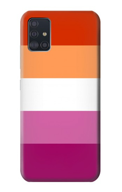 S3887 Drapeau de la fierté lesbienne Etui Coque Housse pour Samsung Galaxy A51 5G