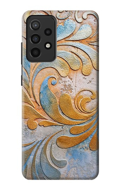 S3875 Tapis vintage en toile Etui Coque Housse pour Samsung Galaxy A52, Galaxy A52 5G