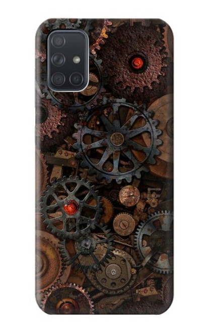 S3884 Engrenages Mécaniques Steampunk Etui Coque Housse pour Samsung Galaxy A71 5G