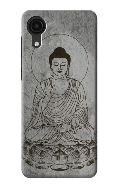 S3873 Dessin au trait Bouddha Etui Coque Housse pour Samsung Galaxy A03 Core