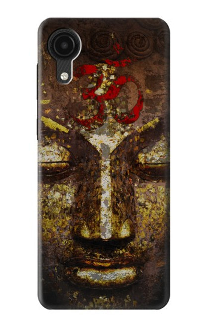 S3874 Symbole Ohm du visage de Bouddha Etui Coque Housse pour Samsung Galaxy A03 Core