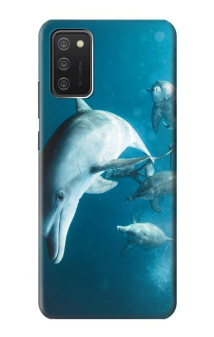 S3878 Dauphin Etui Coque Housse pour Samsung Galaxy A03S