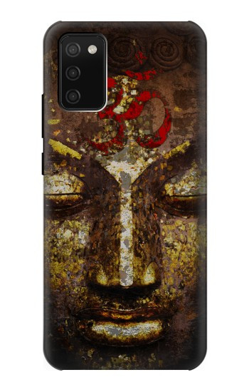 S3874 Symbole Ohm du visage de Bouddha Etui Coque Housse pour Samsung Galaxy A02s, Galaxy M02s  (NOT FIT with Galaxy A02s Verizon SM-A025V)