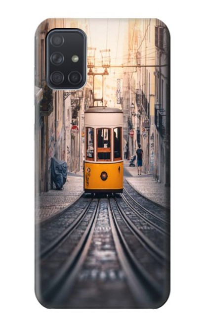 S3867 Tramways à Lisbonne Etui Coque Housse pour Samsung Galaxy A71