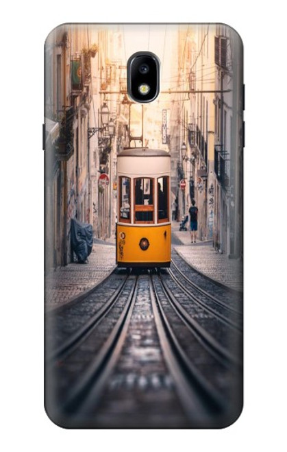 S3867 Tramways à Lisbonne Etui Coque Housse pour Samsung Galaxy J7 (2018), J7 Aero, J7 Top, J7 Aura, J7 Crown, J7 Refine, J7 Eon, J7 V 2nd Gen, J7 Star