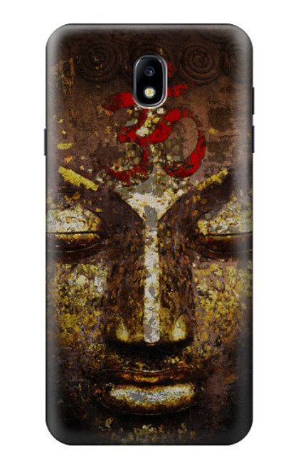 S3874 Symbole Ohm du visage de Bouddha Etui Coque Housse pour Samsung Galaxy J7 (2018), J7 Aero, J7 Top, J7 Aura, J7 Crown, J7 Refine, J7 Eon, J7 V 2nd Gen, J7 Star