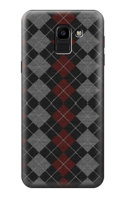 S3907 Texture de chandail Etui Coque Housse pour Samsung Galaxy J6 (2018)