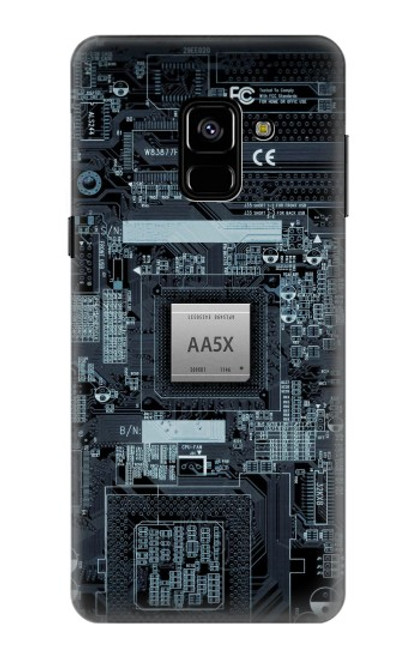 S3880 Impression électronique Etui Coque Housse pour Samsung Galaxy A8 (2018)