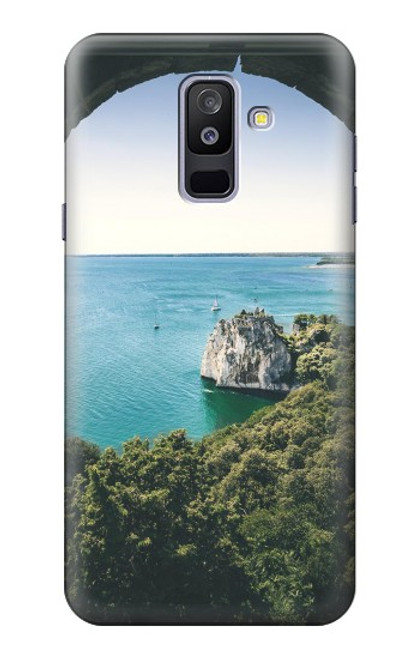 S3865 Europe Plage Duino Italie Etui Coque Housse pour Samsung Galaxy A6+ (2018), J8 Plus 2018, A6 Plus 2018