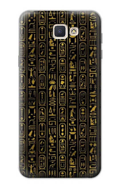 S3869 Hiéroglyphe égyptien antique Etui Coque Housse pour Samsung Galaxy J7 Prime (SM-G610F)