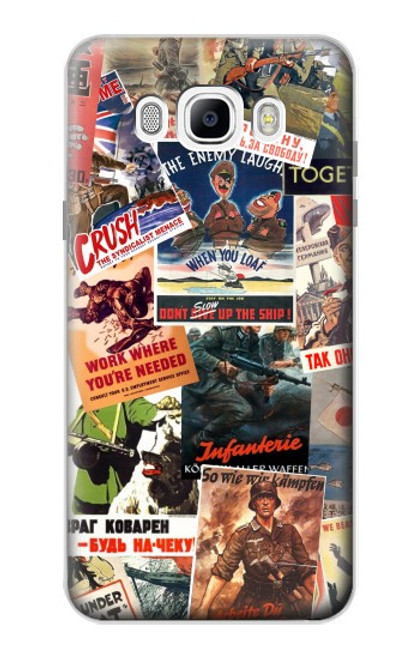 S3905 Affiche vintage de l'armée Etui Coque Housse pour Samsung Galaxy J7 (2016)