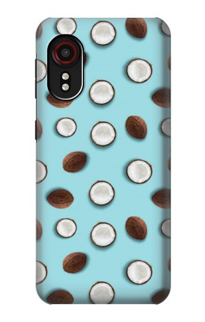 S3860 Motif à pois de noix de coco Etui Coque Housse pour Samsung Galaxy Xcover 5