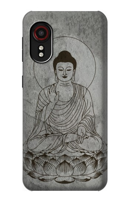 S3873 Dessin au trait Bouddha Etui Coque Housse pour Samsung Galaxy Xcover 5