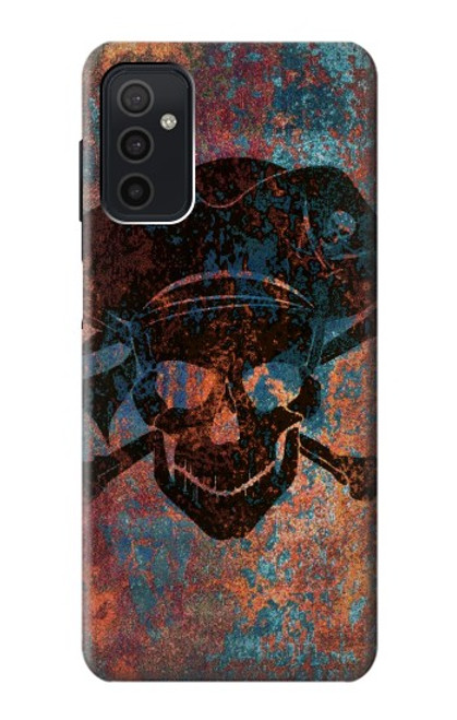 S3895 Pirate Crâne Métal Etui Coque Housse pour Samsung Galaxy M52 5G