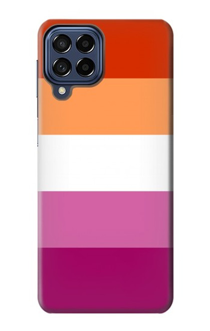 S3887 Drapeau de la fierté lesbienne Etui Coque Housse pour Samsung Galaxy M53