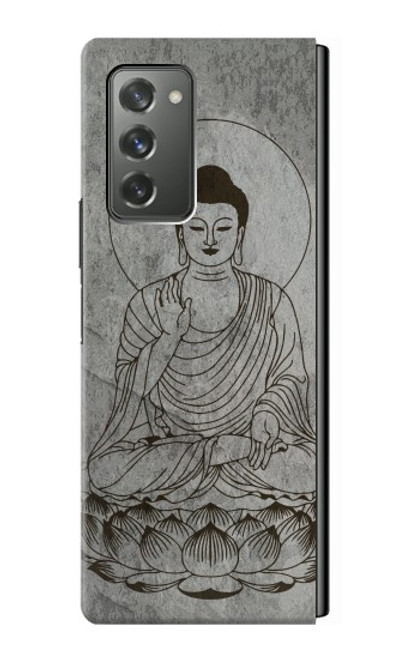 S3873 Dessin au trait Bouddha Etui Coque Housse pour Samsung Galaxy Z Fold2 5G
