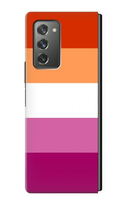 S3887 Drapeau de la fierté lesbienne Etui Coque Housse pour Samsung Galaxy Z Fold2 5G