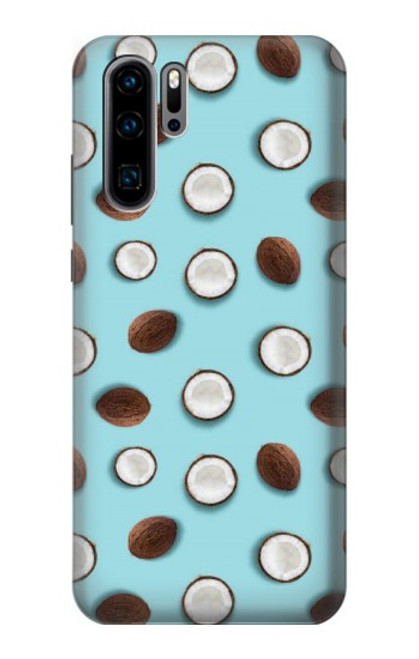 S3860 Motif à pois de noix de coco Etui Coque Housse pour Huawei P30 Pro