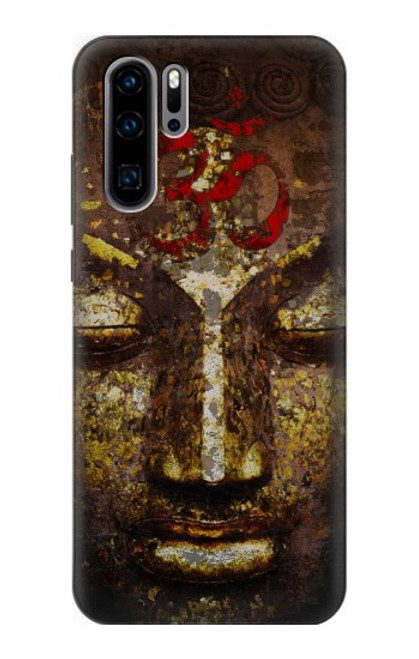 S3874 Symbole Ohm du visage de Bouddha Etui Coque Housse pour Huawei P30 Pro