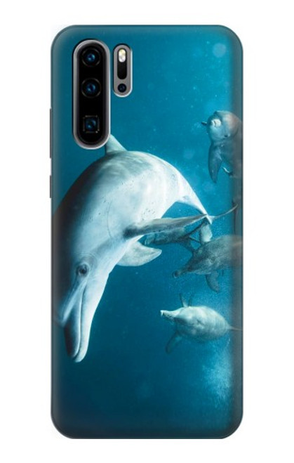 S3878 Dauphin Etui Coque Housse pour Huawei P30 Pro